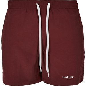 Heren Zwembroeken met Ballin Est. 2013 Small Logo Zwembroek Print - Rood - Maat L