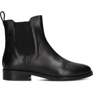 Notre-V 3422 Enkellaarsjes - Enkelboots met rits - Dames - Zwart - Maat 38