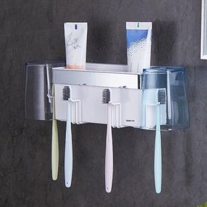 Tandenborstelhouder Badkamer Organizer – Zuignap bevestiging voor Wastafel