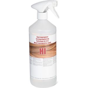 Ventosil HI Hout impregneermiddel - 1 Liter Impregneerspray hout - O.a. voor houten tuinmeubelen en vlonders - hardhout en zachthout - In handige sprayflacon - Hydrofuge - Hout waterdicht maken