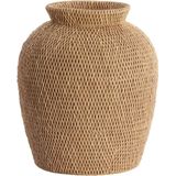 Light & Living Vaas Vedella - Bruin - Ø26cm - Modern