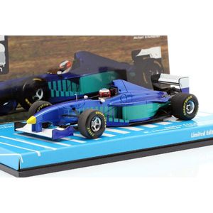 The 1:43 Diecast Modelcar of the Sauber C16 Ferrari of the test in Fiorano 1997. The driver was Michael Schumacher. This scalemodel is limited by 200pcs.The manufacturer is Minichamps.This model is only online available