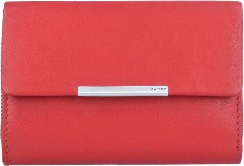 Maître Portemonnee Belg Dagrete Purse MH14FZ Red Rood