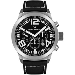 Marc Coblen Chronograaf Horloge met Verwisselbare Lunette en Horlogeband - MC42S2 Staal - 42mm