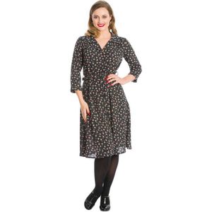 Dancing Days - WINTER ROSE Korte jurk - S - Zwart