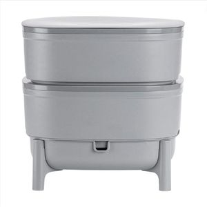 Wormenbak Compostbak Tuin - Wormenhotel Plantenresten Omzetten - Wormenbak Wormthee Zelf Maken - 2x 15L Bedden