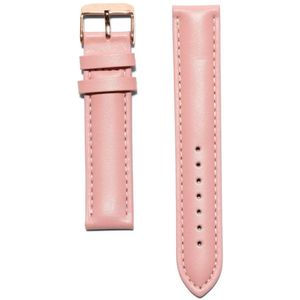 KRAEK Roze Rosé Goud - leren bandje - horlogebandje - 18 mm bandje - Inclusief pushpin