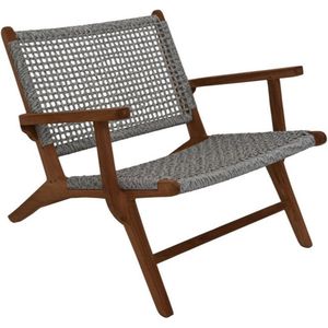 Terrasstoelen weerbestendig - Tuinstoel - tuinstoel kuip - kuipstoel buiten - lounge fauteuil - lounge stoel - loungestoel - 80x80x67 - Wood Selections
