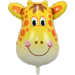 Giraffe Ballon Jungle Safari Helium Ballonnen Verjaardag Versiering Feest Decoratie XL Formaat 90 CM Met Rietje – 1 Stuk