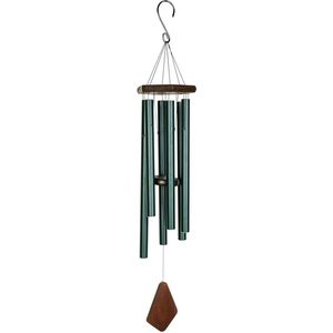 Windgong - Outdoor - Windmobiel - Windorgel - 90cm - Gestemde Klankbuizen - Aluminium - Groen