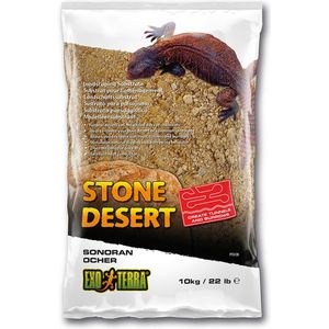 Exo Terra - Bodembedekking - Reptielen - Stone Desert Substraat Sonoran Ocher 10kg - 42x30x7cm Oker - 1st