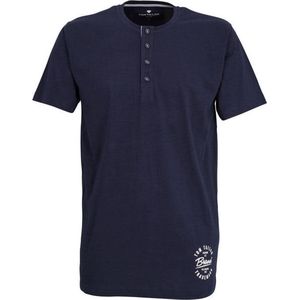 Tom Tailor T-shirt ronde hals - 630 Blue - maat XXL (XXL) - Heren Volwassenen - 100% katoen- 71040-5609-630-XXL