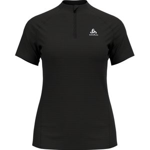 Odlo Essential Trail Zip Korte Mouwen T-shirt Zwart XS Vrouw