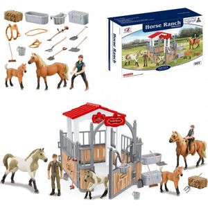 WOOPIE paarden manege speelgoed set - Paarden speelgoed - Manege