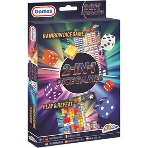 Grafix 2-in-1 Dobbelspel - Rainbow Dice & Play and Repeat voor kinderen vanaf 5 jaar