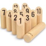 Number Kubb Original Rubber Hout - Het familiespel uit Zweden | Voor buiten | Inclusief draagtas