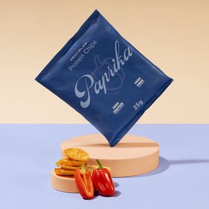 Protiplan | Chips Paprika | 12 stuks | 12 x 25 gram | Low carb snack | Snel afvallen zonder hongergevoel!