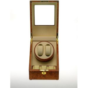 Horlogeopwinder, Watchwinder, Horloge winder box voor 2 automatische uurwerken