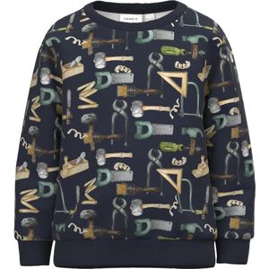 Name it Kinderkleding Jongens Blauwe Sweater Gereedschap Bette - 98