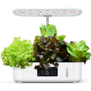 Hydroponic Smart Garden Grosita - Kweekbak - Binnen Moestuin - Hydrocultuur Kweeksysteem - Smart Indoor Garden - LED Verlichting - Wit