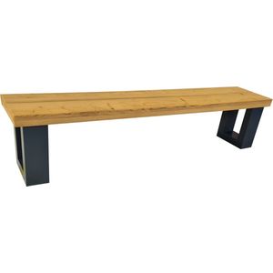 Wood4you - Bank New England Roasted wood Antraciet 160 cm