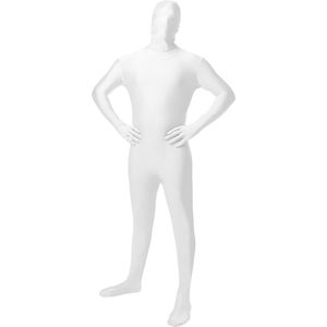 FUNIDELIA Second Skin Kostuum voor Mannen en Vrouwen - Maat: XL - Wit