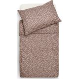 Jollein Baby Dekbedovertrek met sloop Meadow 100x135/140cm - Chestnut