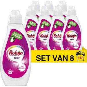 Robijn Color - Pink Sensation - Vloeibaar - Wasmiddel - 8 x 700ML - Voordeelverpakking