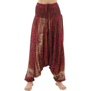 PANASIAM Aladdinbroek Indostyle - Goa-Broek, Pofbroek, Boho-Broek, Hippiebroek