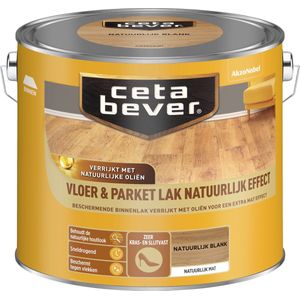 Cetabever - Vloer- & Parketlak Natuurlijk Effect - Natuurlijk Blank - 2,5 L