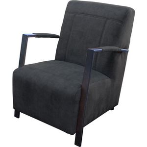 Fauteuil - Rosetta - velours Adore antraciet 67