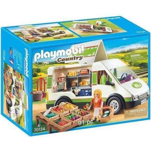 Playset Country Mobile Market Playmobil 70134 (91 pcs)