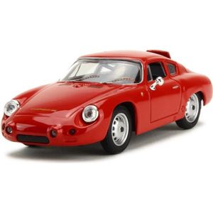 De 1:43 Diecast Modelauto van de Porsche 1600GS Abarth van 1960 in Red. De fabrikant van het schaalmodel is Best Model. Dit model is alleen online verkrijgbaar