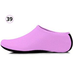 Livano Waterschoenen Voor Kinderen & Volwassenen - Aqua Shoes - Aquaschoenen - Afzwemschoenen - Zwemles Schoenen - Paars - Maat 39