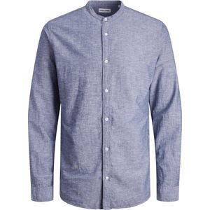 JACK&JONES JJELINEN BLEND BAND SHIRT LS SN Heren Overhemd - Maat S