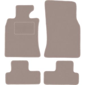 Beige velours matten voor: Mini Cooper R56 hatchback (2006-2013)