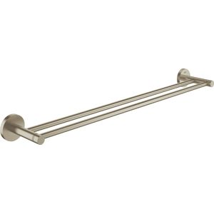 GROHE Essentials dubbele handdoekhouder - 600 mm -  Nickel geborsteld (mat nikkel)