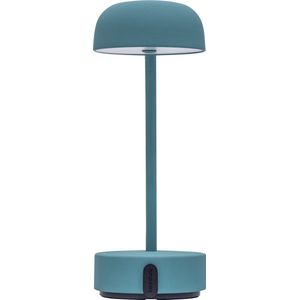 Kooduu Fokus Bureaulamp - Tafellamp - Led lamp - Nachtlamp - Dimbaar - Oplaadbaar - 25,5 cm - Leeslamp - Led Bureaulamp - Blauw - Staal