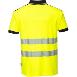 Portwest T180 - Hi-Vis Vision Poloshirt - Geel zwart - R
