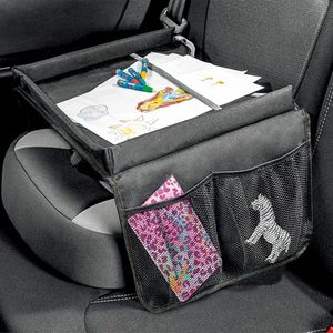 Ychee - Kinderzitje Tray - Autostoeltje - Kinderwagen - Draagbare Tafeltje - Onderweg - Auto - Reizen - Spelen - Tekenen - Eten en Drinken - 40x35cm - Zwart