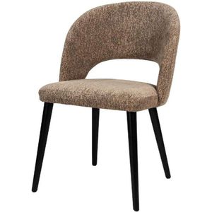 PTMD - Abierto Taupe 9804 nanci fabric dining chair