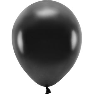300x Zwarte ballonnen 26 cm eco/biologisch afbreekbaar - Milieuvriendelijke ballonnen - Feestversiering/feestdecoratie - Zwart thema - Themafeest versiering