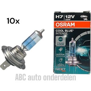 10x Osram Cool blue - 5000K - H7 Autolamp - 12V 55W