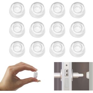 Transparante Deurstoppers - 12 Stuks Zelfklevende Rubberen Buffers voor Geluiddemping en Krassenbescherming