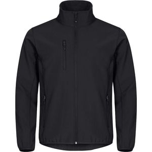 Clique Softshell jas Classic - Zwart - Maat XS