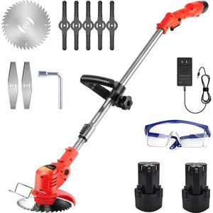 Traumheim®Kantenmaaier – Grastrimmer – 18V - 25cm – automatische draadtoevoer|