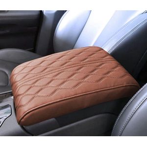 Universele auto middenconsole armleuning bescherming armleuninghoezen auto armleuningbox pad PU lederen bekleding auto decor accessoires auto armleuning zitting box afdekking armleuningkussen