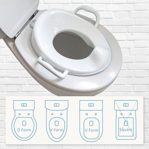Toiletbril voor kinderen, toilettraining, toilettrainer, wc-bril, babytoiletbril voor kleine kinderen, geschikt voor ronde en ovale toiletten