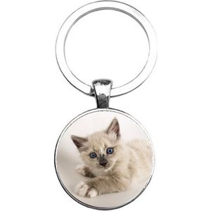 Sleutelhanger Glas - Kat