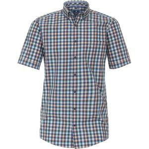 Redmond - overhemd - heren - Regular Fit - korte mouw - geruit - blauw groen - maat M